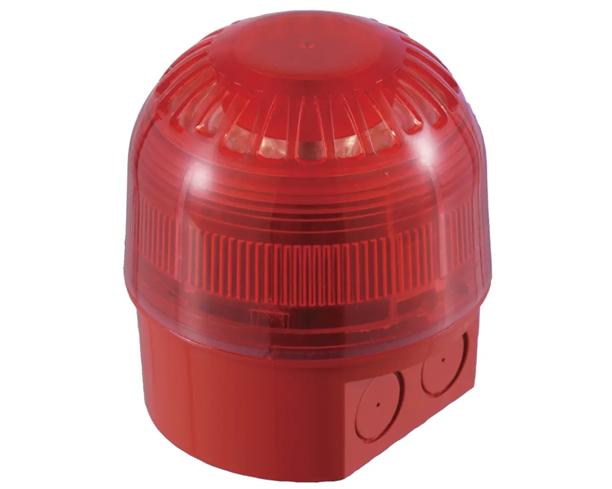 Produktfoto 1 von Klaxon LED Alarm-Leuchtmelder Rot / 106dB, 17 → 60 V dc