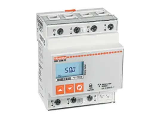 Produktfoto 1 von Lovato DME Energiemessgerät LCD 92 mm x 72 mm Elektronik, 7-stellig / 3-phasig 2 Ausg. 1 Eing. Impulsausgang