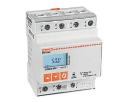Produktfoto 1 von Lovato DME Energiemessgerät LCD 92 mm x 72 mm Elektronik, 7-stellig / 3-phasig 2 Ausg. 1 Eing. Impulsausgang
