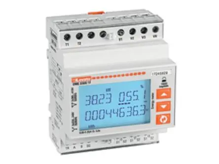 Produktfoto 1 von Lovato DME Energiemessgerät LCD Elektronik / 3-phasig 2 Ausg. 1 Eing. Impulsausgang
