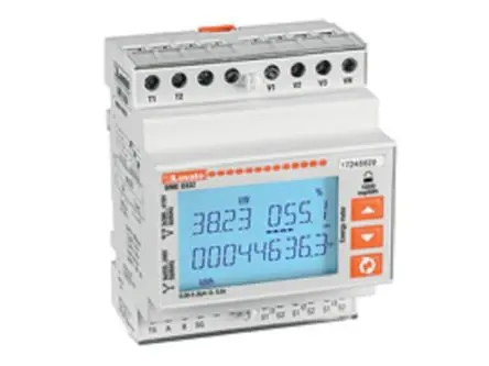 Produktfoto 1 von Lovato DME Energiemessgerät LCD 90 mm x 72 mm Elektronik / 3-phasig Impulsausgang