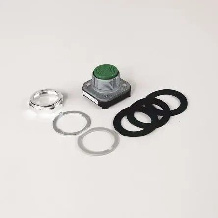 Produktfoto 1 von Allen Bradley 800T Druckschalter Ø 30 mm, Grün Tastend Glatt Rund Metall, IP65