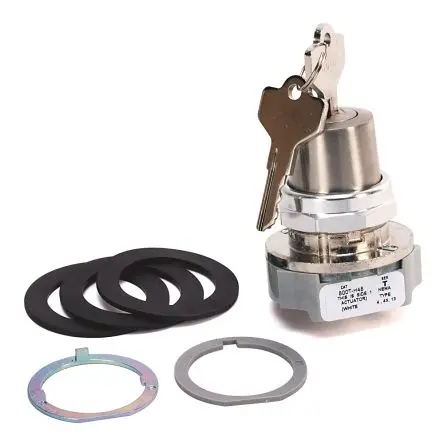 Produktfoto 1 von Allen Bradley 800T Wählschalterkopf 2-Positionen 30 mm Federrückstellung zur Mitte