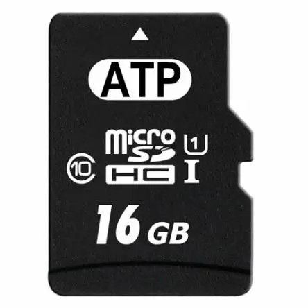 Produktfoto 1 von ATP 16 GB MicroSDHC MicroSD UHS 1 U1, Klasse 10 Industriequalität, MLC
