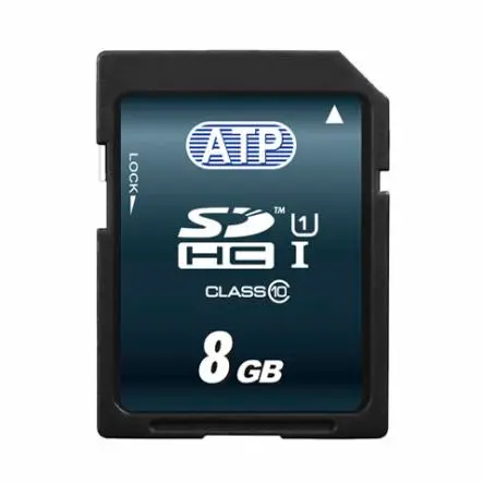Produktfoto 1 von ATP 8 GB S600SC SDHC SD-Karte Klasse 10, UHS 1 U1 Industriequalität, MLC