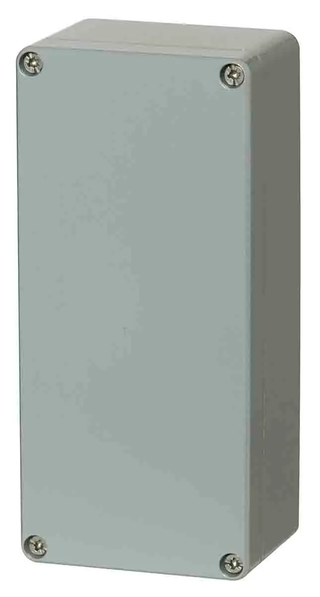 Produktfoto 1 von Fibox; Gehäuse; Aluminium; Silbergrau; IK08 IP68, IP66, IP40 Breite 82 mm Höhe 56.5 mm Länge 177 mm