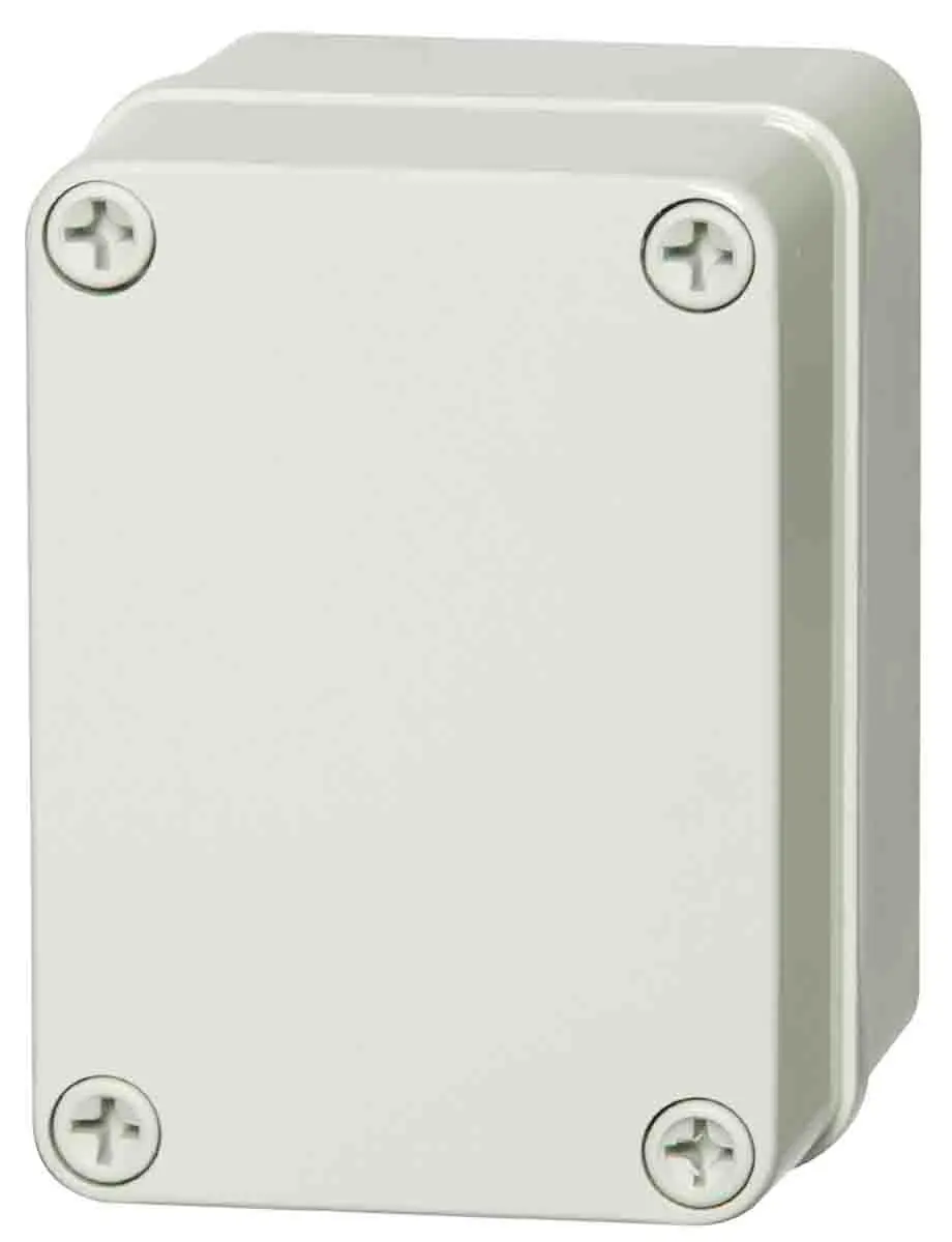 Produktfoto 1 von Fibox; Gehäuse; ABS; Grau; IK07 IP66, IP40 Breite 80 mm Höhe 85 mm Länge 110 mm