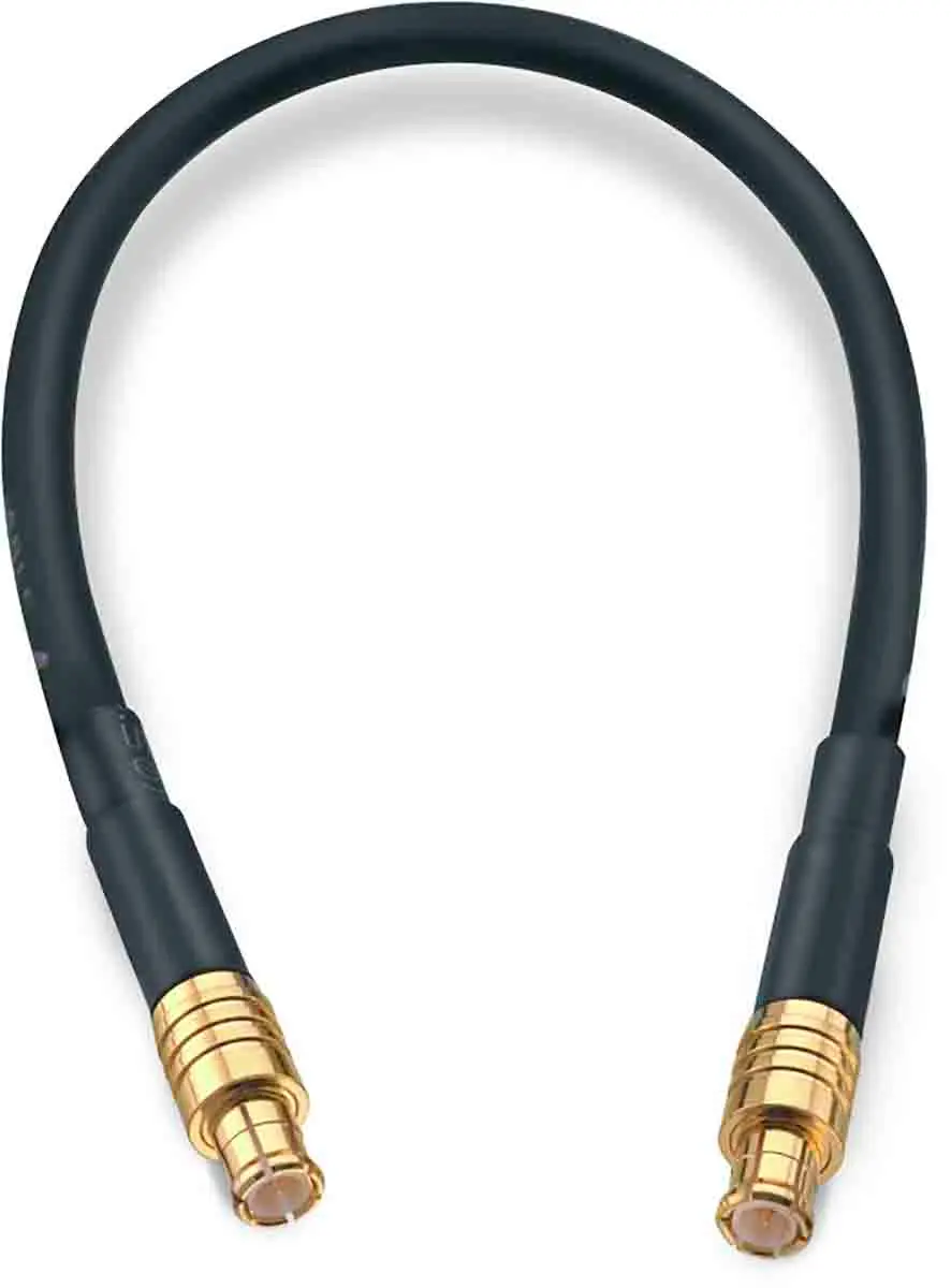 Produktfoto 1 von Wurth Elektronik MCX RG174 Koaxialkabel, Abgeschlossen, 50 Ω, 152.4 mm, Aussen ø 2.7 mm Außen-ø , Schwarz