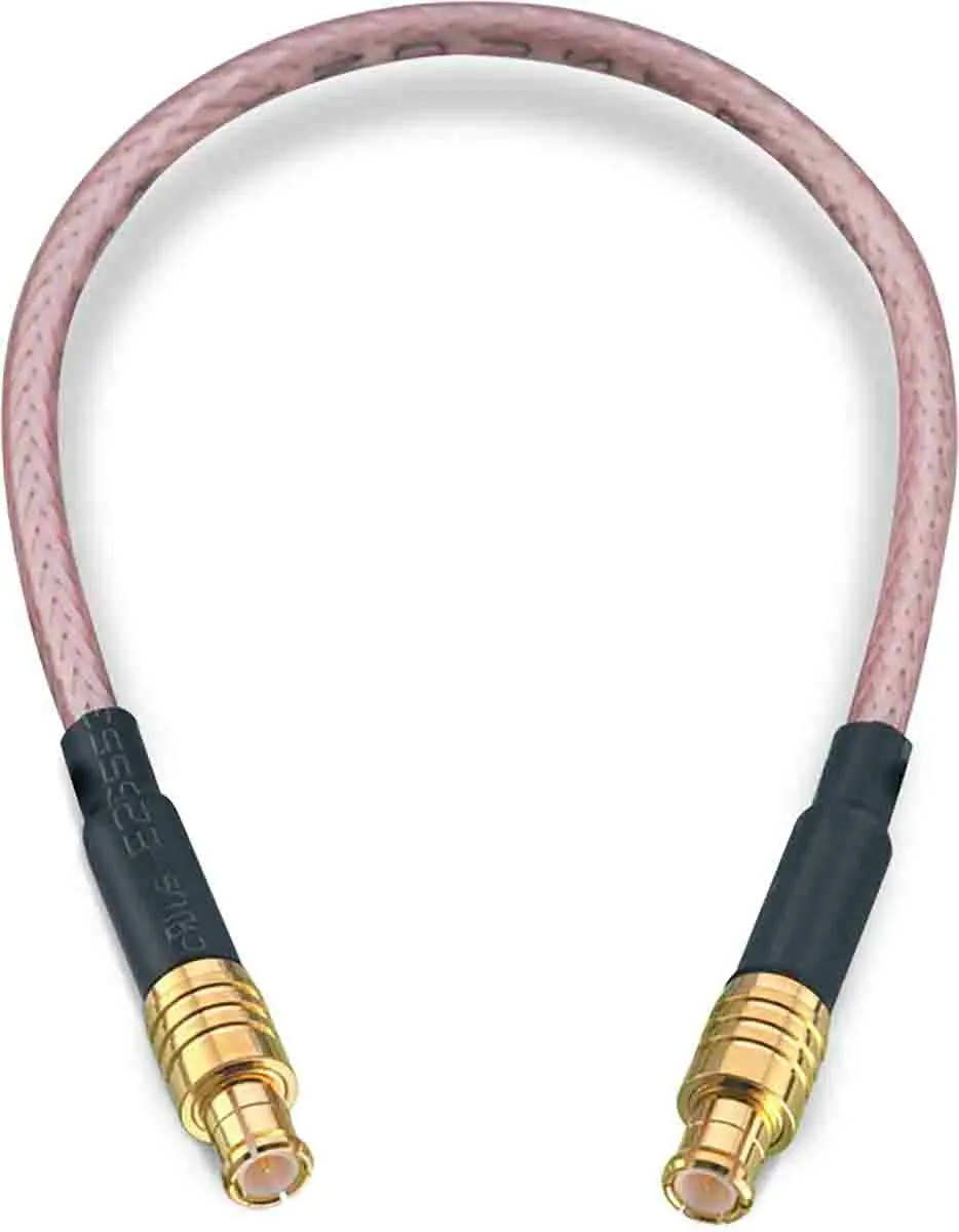 Produktfoto 1 von Wurth Elektronik MCX RG316 Koaxialkabel, Abgeschlossen, 50 Ω, 152.4 mm, Aussen ø 2.49 mm Außen-ø , Schwarz