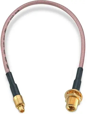 Produktfoto 1 von Wurth Elektronik MMCX RG178 Koaxialkabel, Abgeschlossen, 50 Ω, 152.4 mm, Aussen ø 1.8 mm Außen-ø , Schwarz
