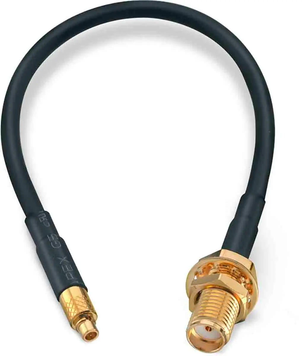 Produktfoto 1 von Wurth Elektronik MMCX, SMA RG174 Koaxialkabel, Abgeschlossen, 50 Ω, 152.4 mm, Aussen ø 2.7 mm Außen-ø , Schwarz