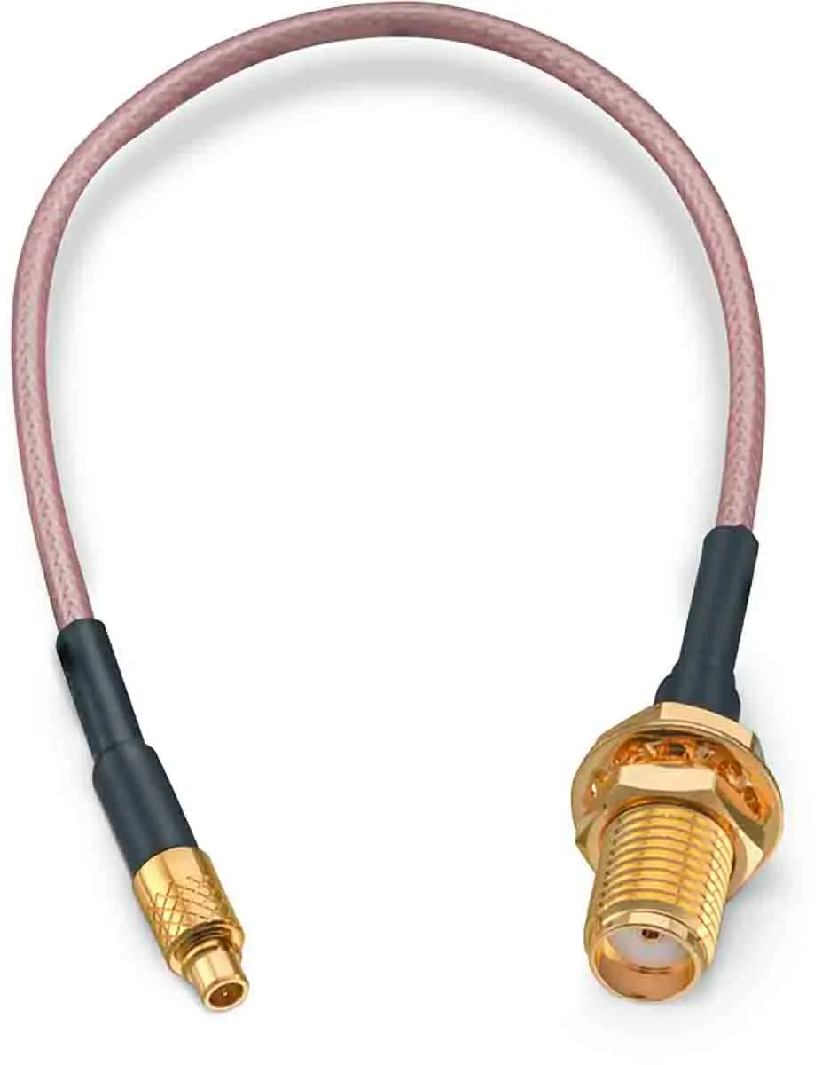 Produktfoto 1 von Wurth Elektronik MMCX, SMA RG178 Koaxialkabel, Abgeschlossen, 50 Ω, 152.4 mm, Aussen ø 1.8 mm Außen-ø , Schwarz