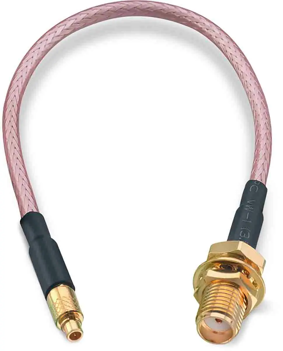 Produktfoto 1 von Wurth Elektronik MMCX, SMA RG316 Koaxialkabel, Abgeschlossen, 50 Ω, 152.4 mm, Aussen ø 2.49 mm Außen-ø , Schwarz