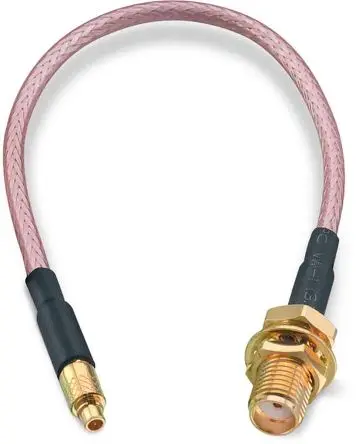 Produktfoto 1 von Wurth Elektronik MMCX, SMA RG316 Koaxialkabel, Abgeschlossen, 50 Ω, 152.4 mm, Aussen ø 2.49 mm Außen-ø , Schwarz