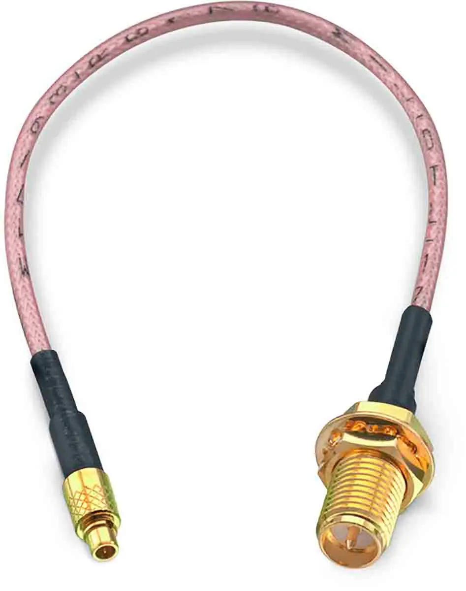 Produktfoto 1 von Wurth Elektronik MMCX, RP-SMA RG178 Koaxialkabel, Abgeschlossen, 50 Ω, 152.4 mm, Aussen ø 1.8 mm Außen-ø , Schwarz