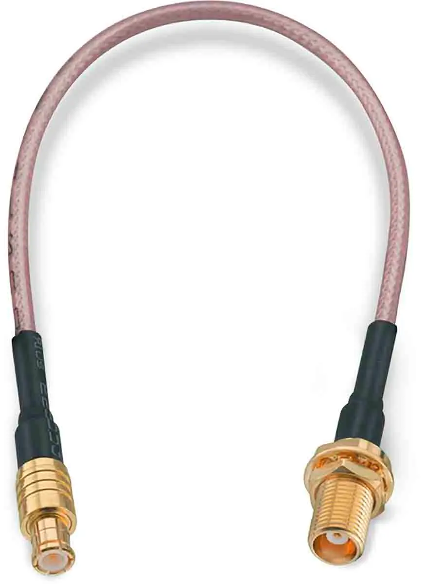 Produktfoto 1 von Wurth Elektronik MCX RG178 Koaxialkabel, Abgeschlossen, 50 Ω, 152.4 mm, Aussen ø 1.8 mm Außen-ø , Schwarz
