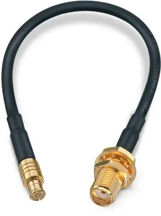 Produktfoto 1 von Wurth Elektronik MCX, SMA RG174 Koaxialkabel, Abgeschlossen, 50 Ω, 152.4 mm, Aussen ø 2.7 mm Außen-ø , Schwarz