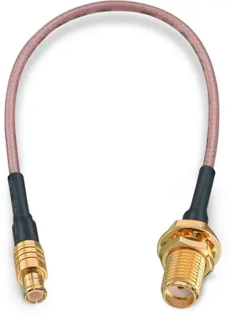 Produktfoto 1 von Wurth Elektronik MCX, SMA RG178 Koaxialkabel, Abgeschlossen, 50 Ω, 152.4 mm, Aussen ø 1.8 mm Außen-ø , Schwarz
