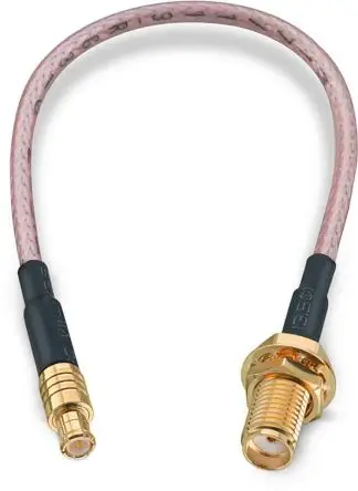 Produktfoto 1 von Wurth Elektronik RG316 Koaxialkabel konfektioniert, 50 Ω, 152.4mm, SMA / MCX, Aussen ø 2.49mm B Ausricht, gerade