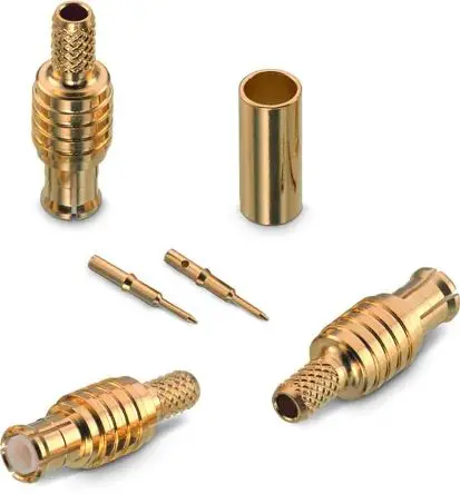 Produktfoto 1 von Wurth Elektronik WR-MCX Stecker Koaxialsteckverbinder MCX-Steckverbinder, Kabel, für RG174, RG188A, RG-316-Kabel, 50 Ω
