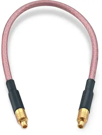 Produktfoto 1 von Wurth Elektronik MMCX RG316 Koaxialkabel, Abgeschlossen, 50 Ω, 152.4 mm, Aussen ø 2.49 mm Außen-ø , Schwarz