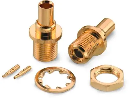 Wurth Elektronik WR-MMCX Buchse Koaxialsteckverbinder MCX-Steckverbinder, Kabel, für RG405-Kabel, 50 Ω Lot, Standard