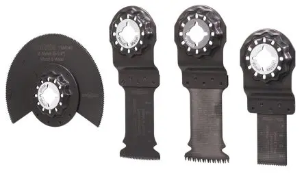 Produktfoto 1 von Makita Multifunktionswerkzeug-Zubehör Multifunktionswerkzeug Tauchschnitt-Set für Multitools 4-Stk