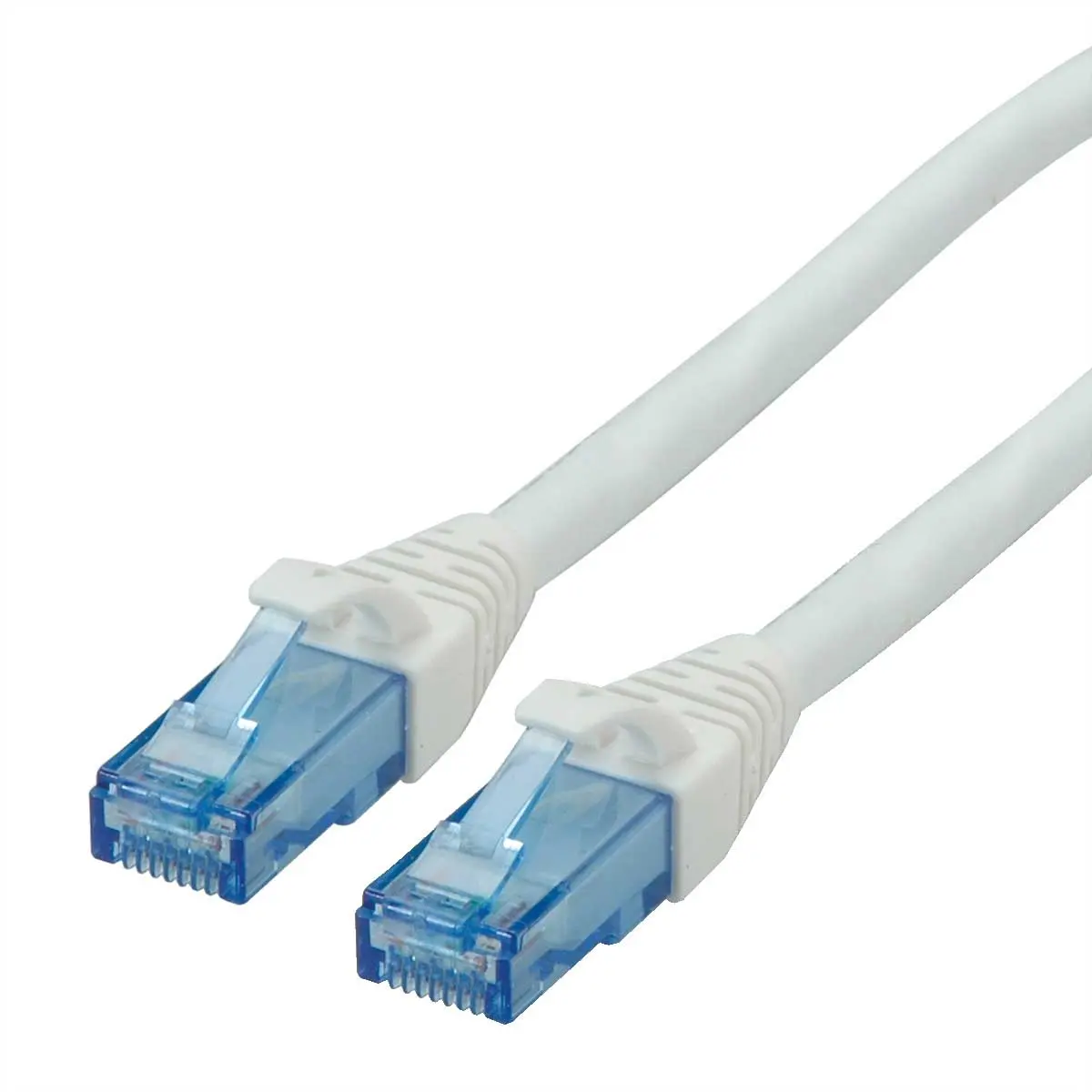 Produktfoto 1 von Roline Cat6a Ethernet-Kabel, 10 m, Weiß 8 Ungeschirmt Ungeschirmt, Aussen ø 6.2 mm Außen-ø , Raucharm halogenfrei