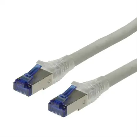 Roline Cat6a Ethernet-Kabel, 20 m, Grau 8 Abgeschirmt Geschirmt, Aussen ø 7.3 mm Außen-ø , Raucharm halogenfrei