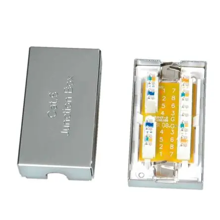 Produktfoto 1 von Roline, 21.17.3065 Schaltkasten, RJ45, Kat. 6, 1 -Port, Typ STP, Gerade, L 26 mm, Typ Abzweigdose
