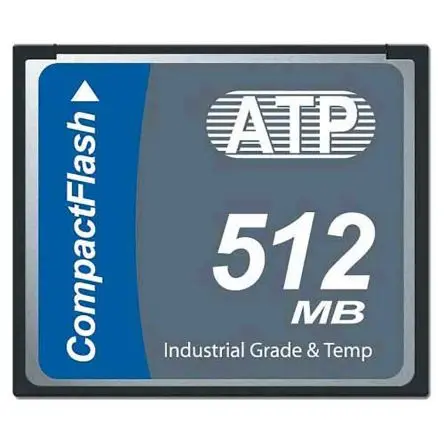 Produktfoto 1 von ATP L800Pi Compact Flash Speicherkarte Industriequalität 512 MB, Compact Flash, SLC