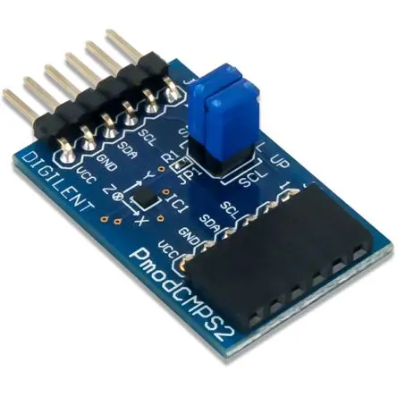 Produktfoto 1 von Digilent Pmod CMPS2:3-Achsen-Kompass, E/A-Erweiterungsmodul Entwicklungstool Sensor, I2C, SPI