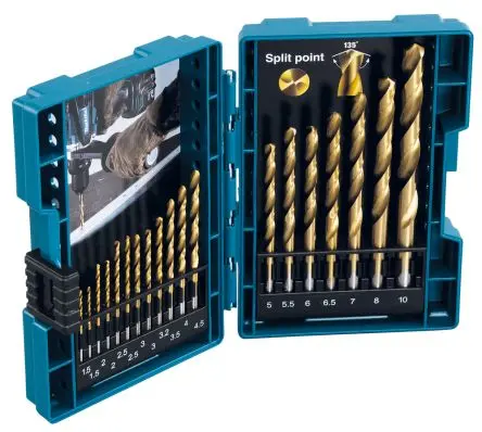 Produktfoto 1 von Makita HSS Drehung Satz 1.5 mm → 10 mm, 19-teilig für Metall