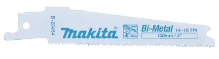 Produktfoto 1 von Makita Bimetall Holz, Kunststoff, Metall Säbelsägeblatt / 18 TPI 100 mm 5