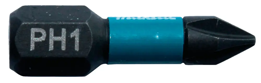 Makita 6.35 mm PH1 Sechskant Schraubbit, Sechskant Magnet, 1-teilig, 25 mm