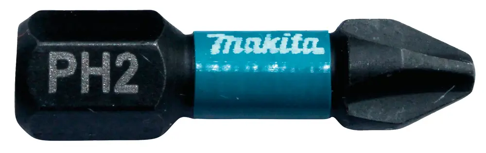 Makita 6.35 mm PH2 Sechskant Schraubbit, Sechskant Magnet, 1-teilig, 25 mm