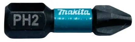 Produktfoto 1 von Makita 6.35 mm PH2 Sechskant Schraubbit, Sechskant Magnet, 1-teilig, 25 mm