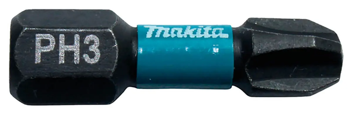 Produktfoto 1 von Makita 6.35 mm PH3 Sechskant Schraubbit, Sechskant Magnet, 1-teilig, 25 mm