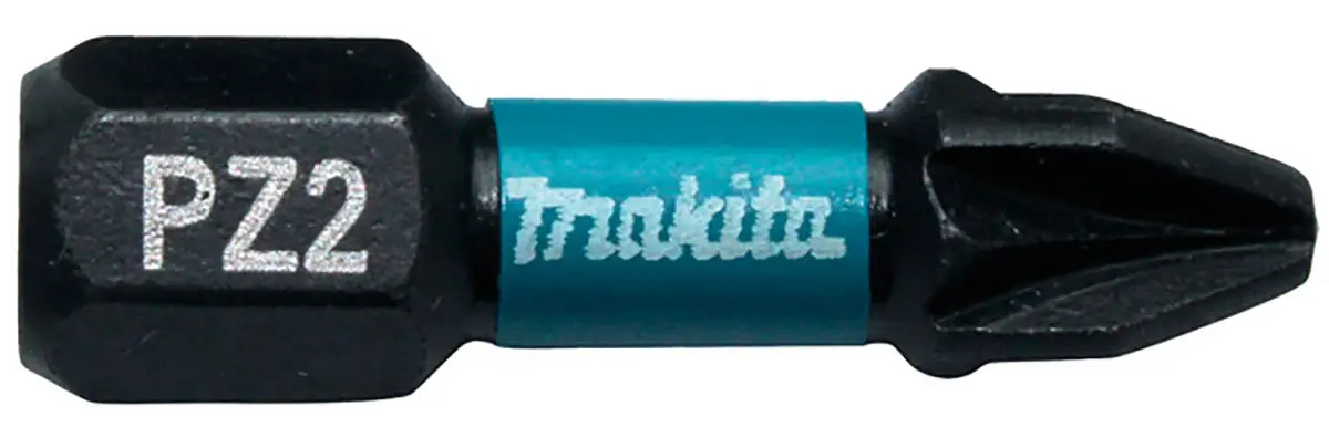 Produktfoto 1 von Makita 6.35 mm PZ2 Sechskant Schraubbit, Sechskant Magnet, 1-teilig, 25 mm