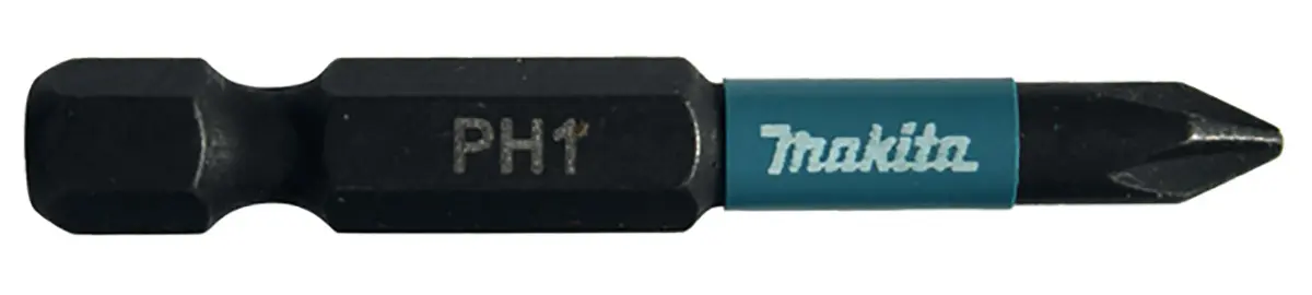 Produktfoto 1 von Makita 6.35 mm PH1 Sechskant Schraubbit, Sechskant Magnet, 1-teilig, 50 mm