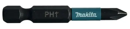 Produktfoto 1 von Makita 6.35 mm PH1 Sechskant Schraubbit, Sechskant Magnet, 1-teilig, 50 mm