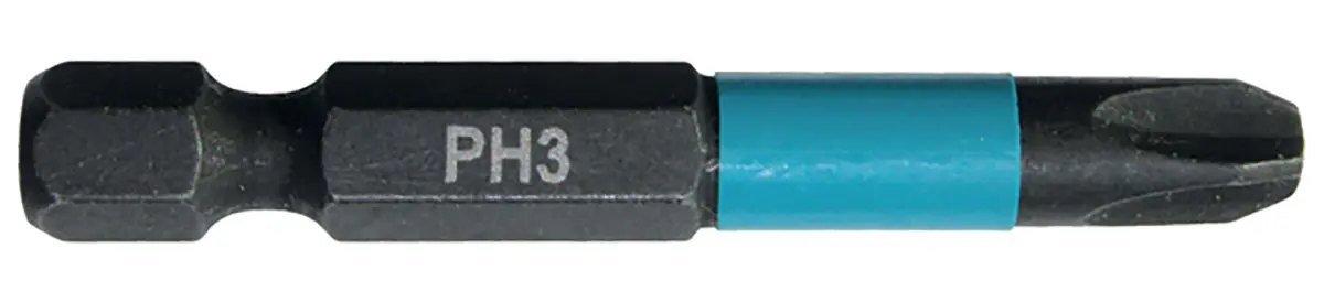 Produktfoto 1 von Makita 6.35 mm PH3 Sechskant Schraubbit, Sechskant Magnet, 1-teilig, 50 mm