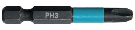 Produktfoto 1 von Makita 6.35 mm PH3 Sechskant Schraubbit, Sechskant Magnet, 1-teilig, 50 mm