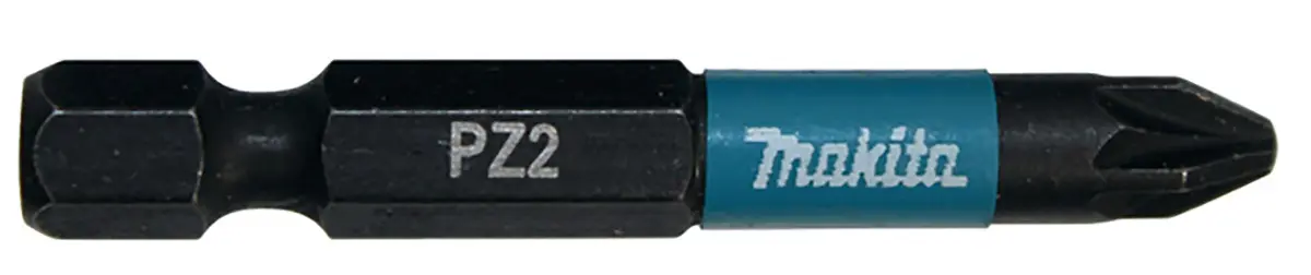 Produktfoto 1 von Makita 6.35 mm PZ2 Sechskant Schraubbit, Sechskant Magnet, 1-teilig, 50 mm