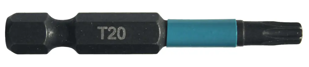 Produktfoto 1 von Makita 6.35 mm T20 Sechskant Schraubbit, Sechskant Magnet, 1-teilig, 50 mm