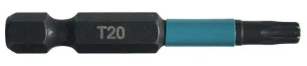 Produktfoto 1 von Makita 6.35 mm T20 Sechskant Schraubbit, Sechskant Magnet, 1-teilig, 50 mm