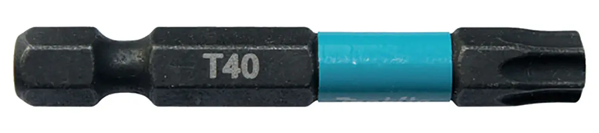 Produktfoto 1 von Makita 6.35 mm T40 Sechskant Schraubbit, Sechskant Magnet, 1-teilig, 50 mm
