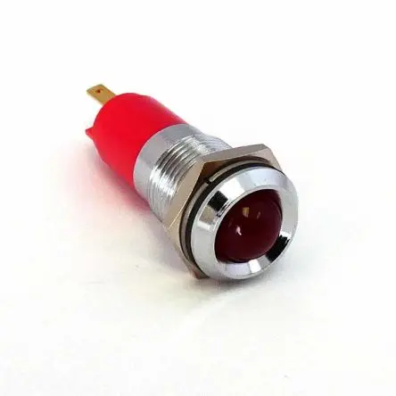 CML 192AX35X Rot Tafelmontage-Anzeige, Lötanschluss 12V ac/dc M14, IP67