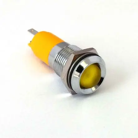 CML 192AX35X Gelb Tafelmontage-Anzeige, Lötanschluss 24V ac/dc M14, IP67
