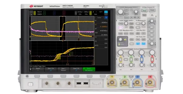 Produktfoto 1 von Keysight InfiniiVision 4000 X DSOX4024A Speicher Tisch Oszilloskop 4-Kanal Analog 200MHz